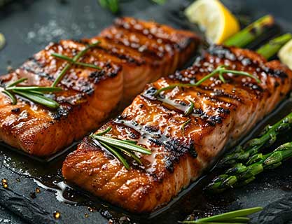 Wood-Fired Salmon with Citrus Glaze