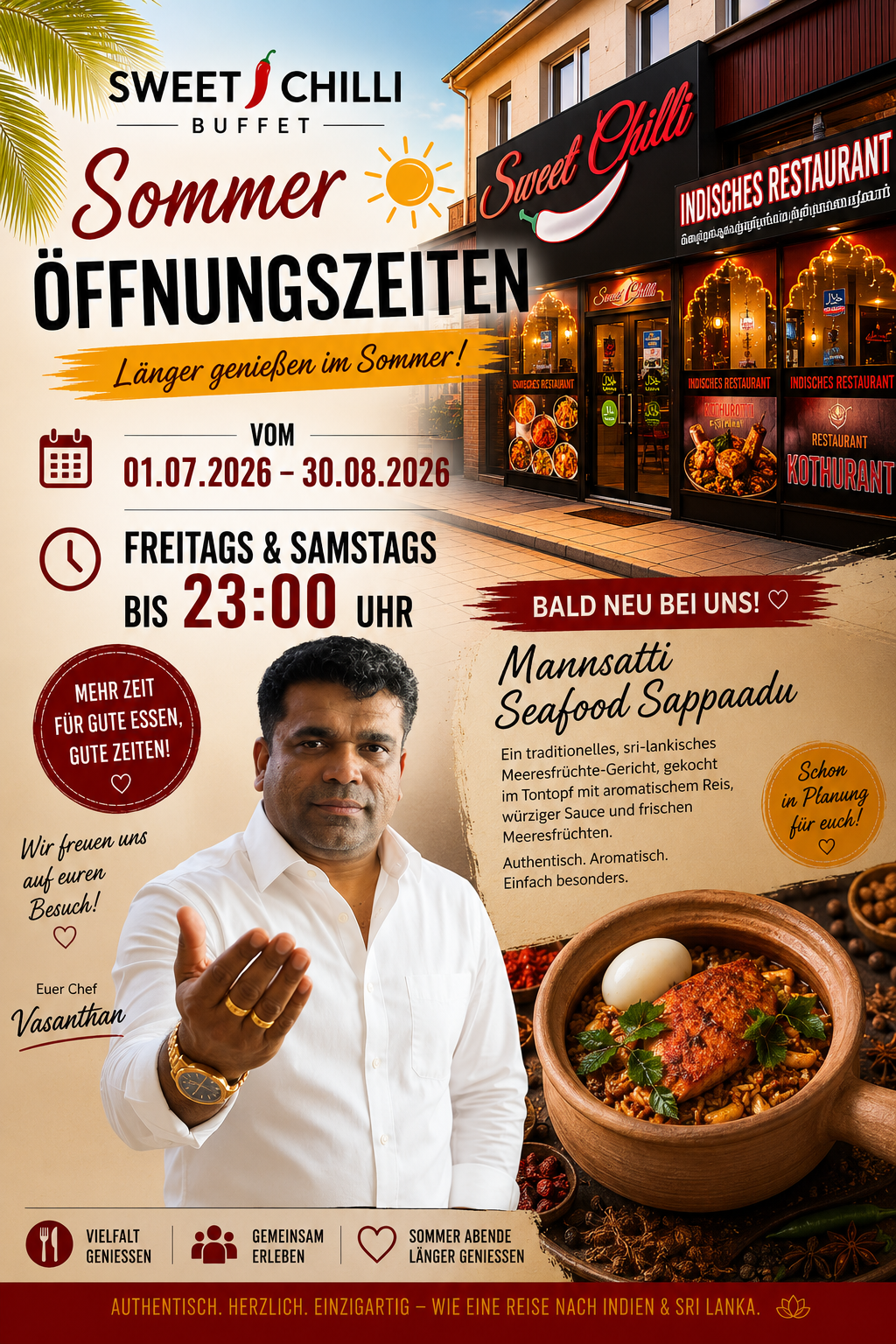 Sommer Öffnungszeiten & Jubiläum